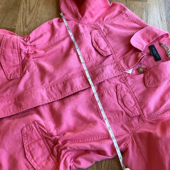 Talbots Petites Safari Jacket Coral Medium NWT - Picture 10 of 13